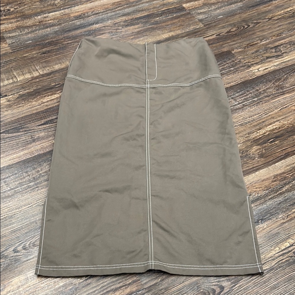 ❤️ Tiger Mist Brown Pencil Skirt Midi-length Casual